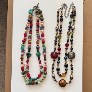 Colorful Beaded Necklace Set